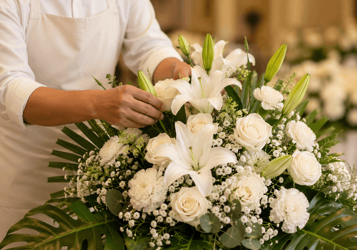 Florist Merangkai Bunga